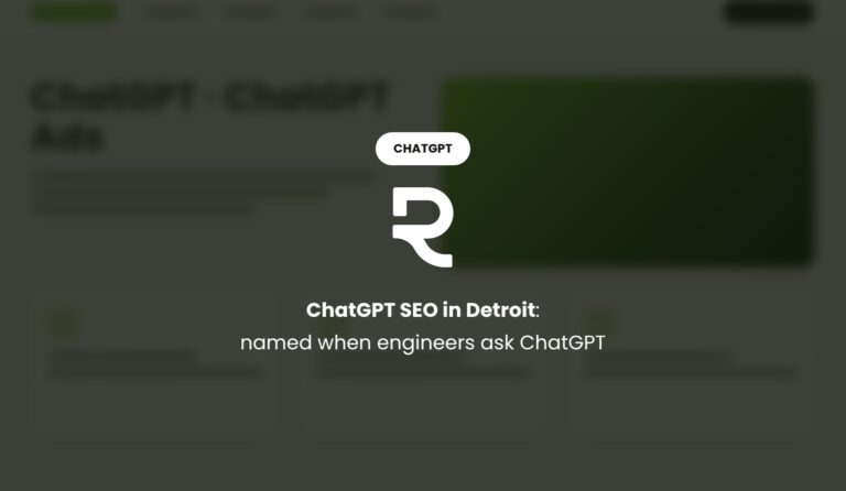 ChatGPT SEO in Detroit: Show Up When Engineers Ask ChatGPT for Suppliers